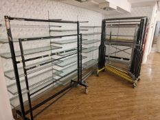Industrial Metal Hanging Rails x 12