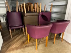 Faux Leather Chairs x 10