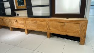 Wooden Drawer Units x 2