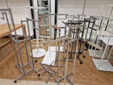 Job Lot of Metal Clothing Rails