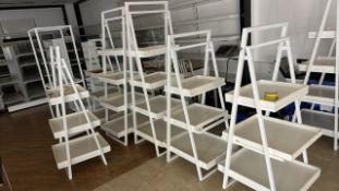 A-Frame Display Shelves x 8