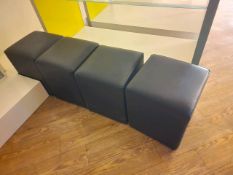 Black Pouffes x 4