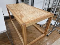 Solid Wood Display Table