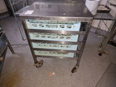 Stainless Steel Dish Rack - On Wheels