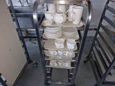 Food Tray Trolly - Contents Included