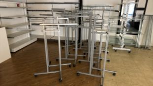 Metal Retail Hanging Rails x 8