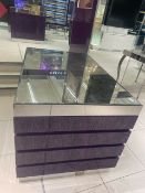 Display Table with Mirror Top