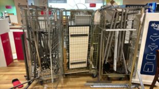 Job Lot Of Metal Rails & Shelves