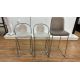 Set Of 3 Faux Leather Stools - Image 1 of 3
