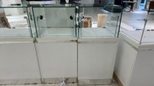 Glass Jewellery Display Cabinet x2