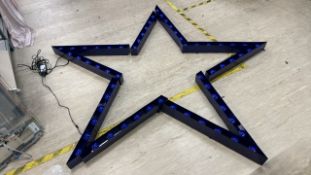 Blue Light up Star