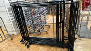 Black Metal Hanging Rail x12