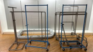 Metal Hanging Rails x8