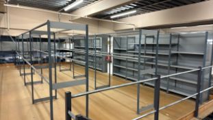 Floor Of Mixed Boltless Metal Racking