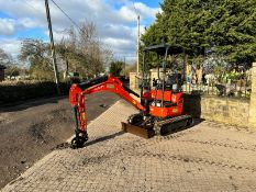 2015 KUBOTA U17-3 MINI EXCAVATOR WITH NEW/UNUSED RHINOX QUICK HITCH