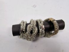 Napkin Rings Set of 4