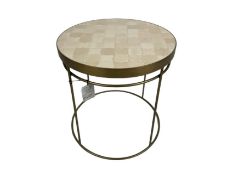 Ceramic Patterned Side Table
