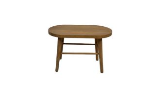 Wood Oval Top Side Table