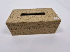 Faux Leather Tissue Box