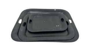 Set of 3 Amara Black Display Trays