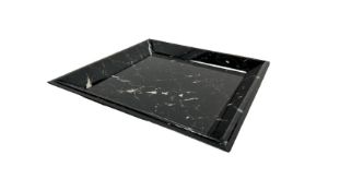 Black Marble Pattern Display Plate