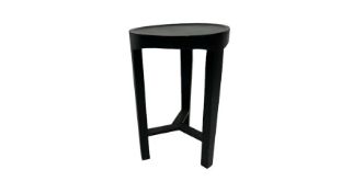 Amara Black Wood Stool