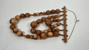 Global Explorer Wooden Bead Wall Art