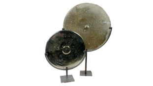 Decorative Plated Display Ornaments x 2