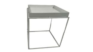 White Square Frame Display Table