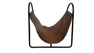 Brown Leather Log Holder