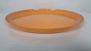 Orange Metal Decorative Plate