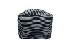 Blue & White Stripe Bean Bag Pouffe
