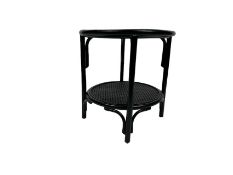 Nordal Kasai Coffee Table Black Wicker