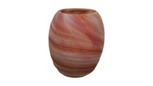 Pink Glass Marble Vase