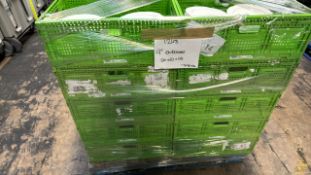 Pallet of 9‚Äù embossed Plates