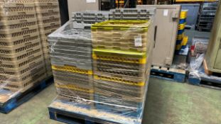 Pallet of Plastic Glass Racks