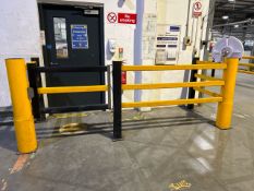 A-Safe Safety Barrier With Gate Yellow & Black Pla