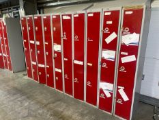 A Run Of 10 Sets Of Lockers