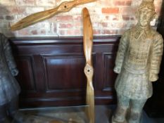 Solid Teak Wooden Aeroplane Propeller