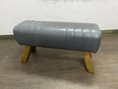 Leather Pommel Horse In Grey