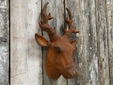 Cast Iron Rusty Bulls Head