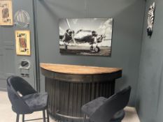 Glass Aeroplane Wall Art Picture