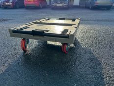 Debenhams Branded Plastic Wheeled Trolley x2