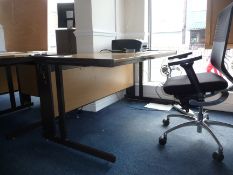 5' Oak Desk No Pedestal