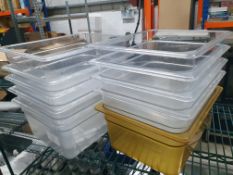 10 x Plastic 1/2 Gastros