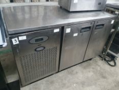 Foster 2 Door Prep Top Fridge