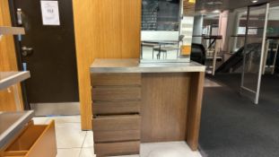 Wood and Metal Vanity Unit