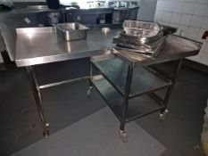 Stainless Steel Corner Table
