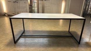 Black Metal Frame Table