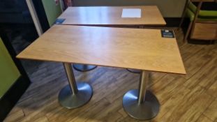 Wooden Effect Tables x2